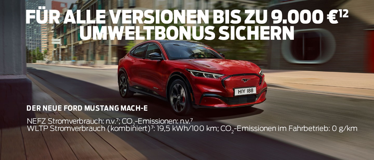 Der Neue Ford Mustang Mach E Vollelektrisches Suv Ford De