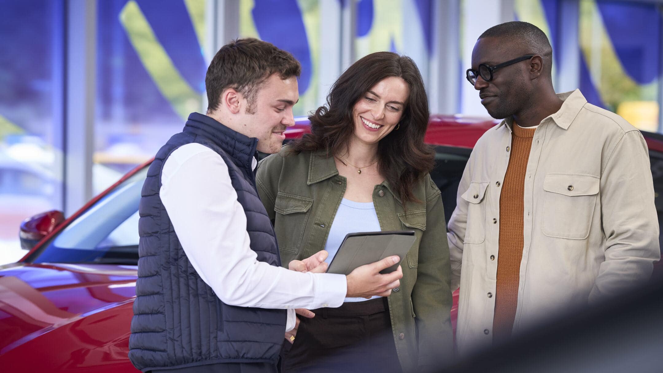 Service advisor customer in office Service advisor customer in office