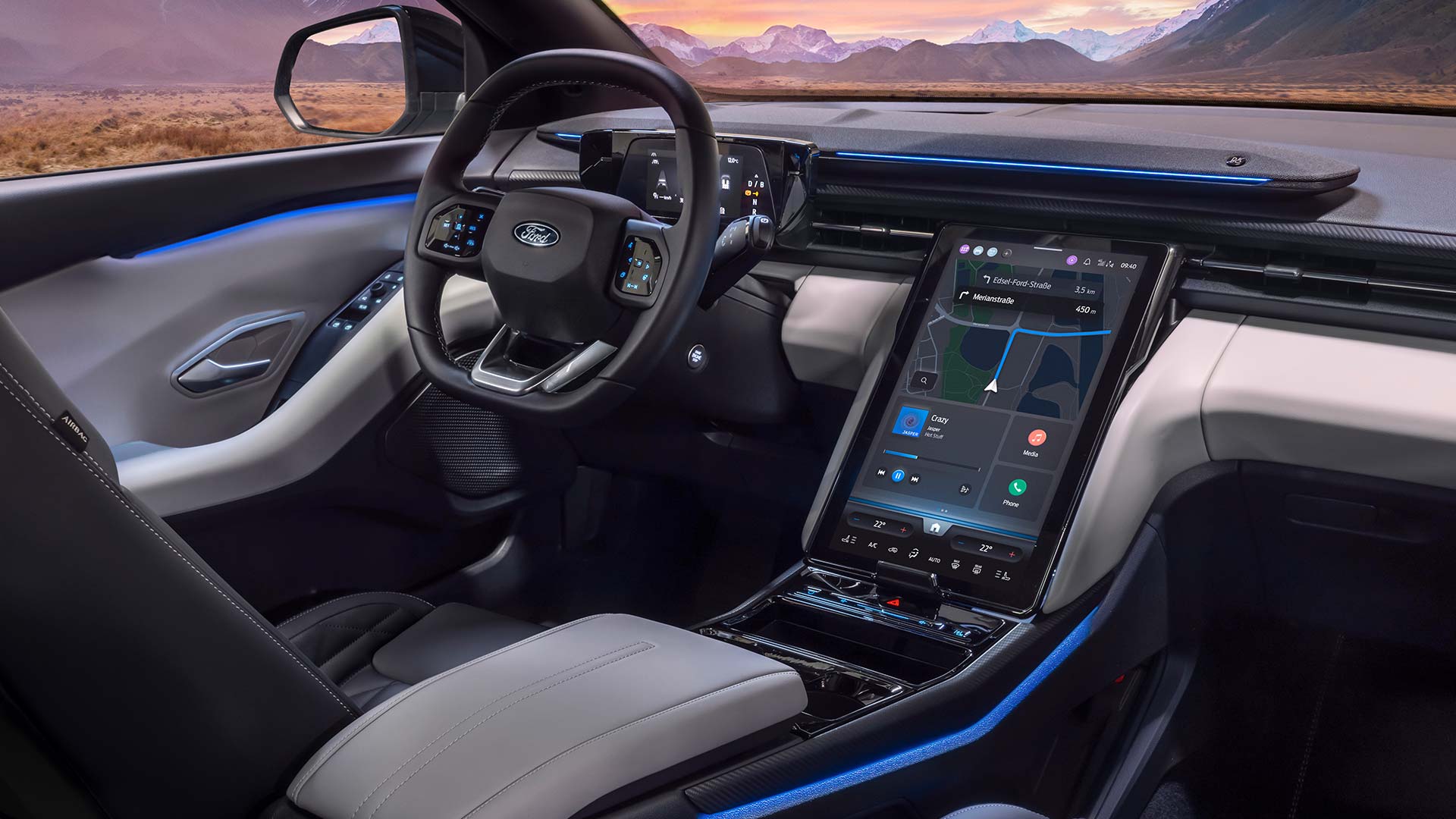 Scroll Control Video showing interior of new All-Electric Explorer